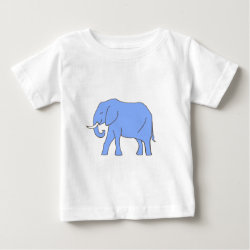 Baby Blue Elephant Walking Infant T-shirt