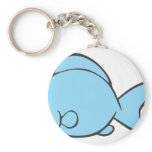 Baby Blue Fish Swimming Key Chains