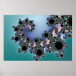 Baby Blue - Fractal Poster
