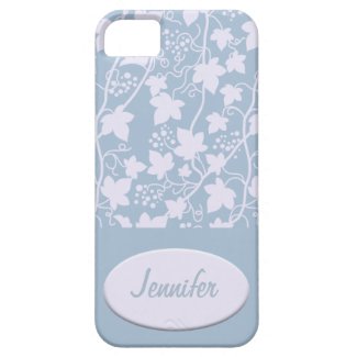 Baby Blue Grapevine Pattern iPhone 5 Case