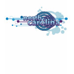 Baby Blue Graphic Circle North Carolina T-Shirt