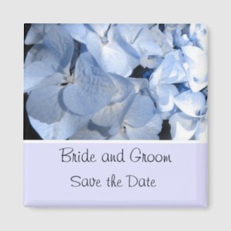 Baby Blue Hydrangea Save the Date magnets