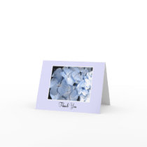 Baby Blue Hydrangea Thank You Greeting Card