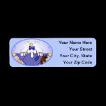 Baby Blue Kilroy Address Label