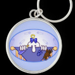 Baby Blue Kilroy Keychain