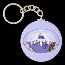 Baby Blue Kilroy Keychain