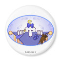 Baby Blue Kilroy Magnet by kilroyworld Baby Blue Kilroy Magnet