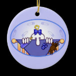 Baby Blue Kilroy Ornament