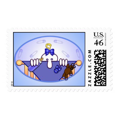 Baby Blue Kilroy Postage by kilroyworld