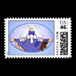 Baby Blue Kilroy Postage postage