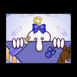 Baby Blue Kilroy Postcard