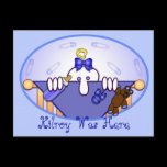 Baby Blue Kilroy Postcard 2