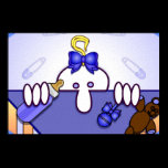 Baby Blue Kilroy Poster- Small posters