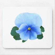 Baby Blue Pansy mousepads