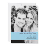 Baby blue Photo Save the Date Custom Announcements