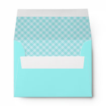 Baby Blue Plaid Envelope envelopes