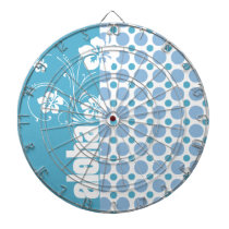 Baby Blue Polka Dots; Aloha Dartboards