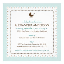 (Baby Blue) Precious Custom Baby Shower Invitation