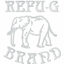Baby Blue REFU-G BRAND embroidered shirts