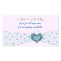 Baby Blue Ribbon Boutique Business Card Templates
