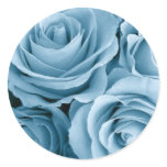 BABY BLUE Roses - Wedding Envelope Seal stickers
