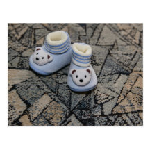 Baby blue shoes post cards