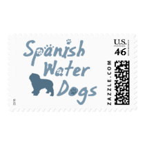 Baby Blue Spanish Water Dog Postage Stamps