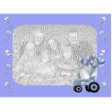 Baby Blue Tractor with Balloons Photo Sculpture photosculpture
