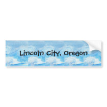Baby Blue Waves Bumper Sticker