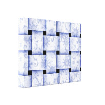 baby blue weave canvas gallery wrapped canvas