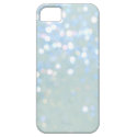 Baby Blue/White Glitter iPhone 5 Cover