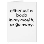 Baby Boob Greeting Cards