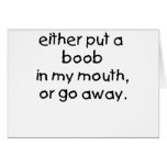 Baby Boob Greeting Cards