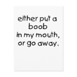 Baby Boob Postcard