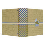Baby Book (Mocha Blue) 3 Ring Binders
