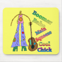 Baby Boomer Babe T-shirts Gifts Mouse Mats