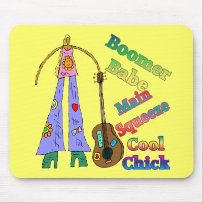 Baby Boomer Babe T-shirts Gifts Mouse Mats by sagart1952