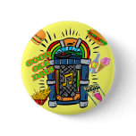 Baby Boomer Jukebox Pinback Buttons