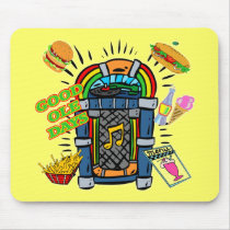Baby Boomer Jukebox Mouse Pads