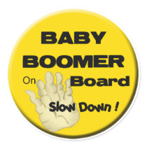 Baby Boomer On Board_Slow Down Sticker