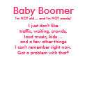Baby Boomer T-shirt - Womens - Customized