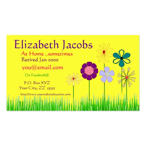 Baby Boomer's Retirement Business Card