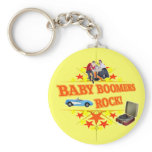 Baby Boomers Rock Keychain