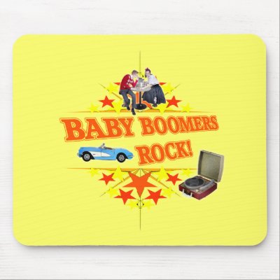 Baby Boomers Rock Mousepad by sagart1952