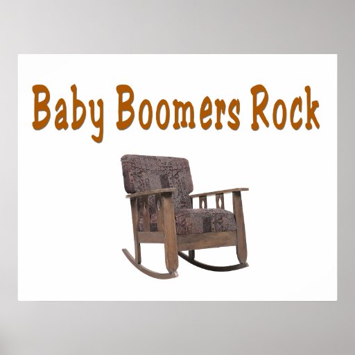 baby boomers rock poster Zazzle