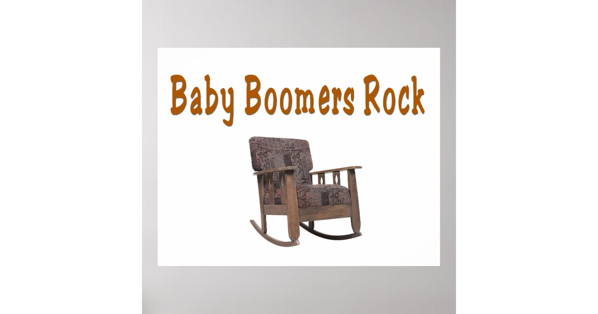 baby boomers rock poster Zazzle