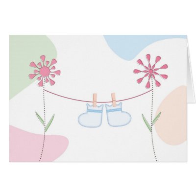 Baby booties cards by teekaygeeimages