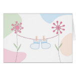 Baby booties cards