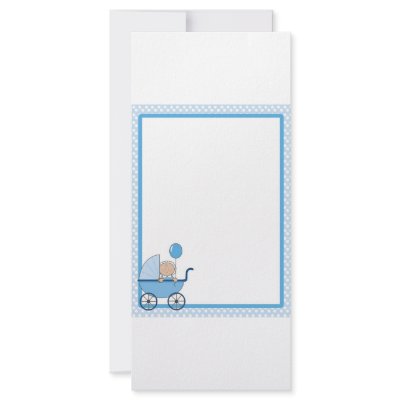 Baby Border Boy Custom Rack Cards by mariabellimages