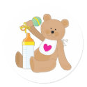 Baby Bottle and Bib stickers by Maria_K_Bell Baby Bottle and Bib stickers